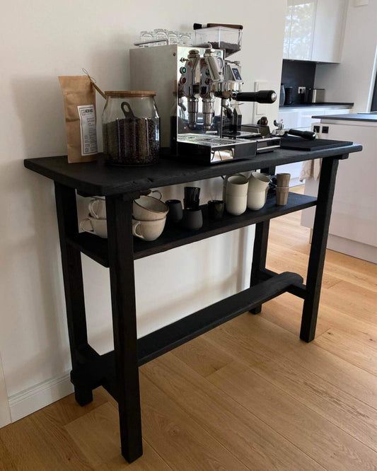 Sideboard aus Eiche in schwarz
